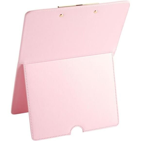 Pink clipboard stand document holder desk paper stand office organizer typing pa - Picture 4 of 8